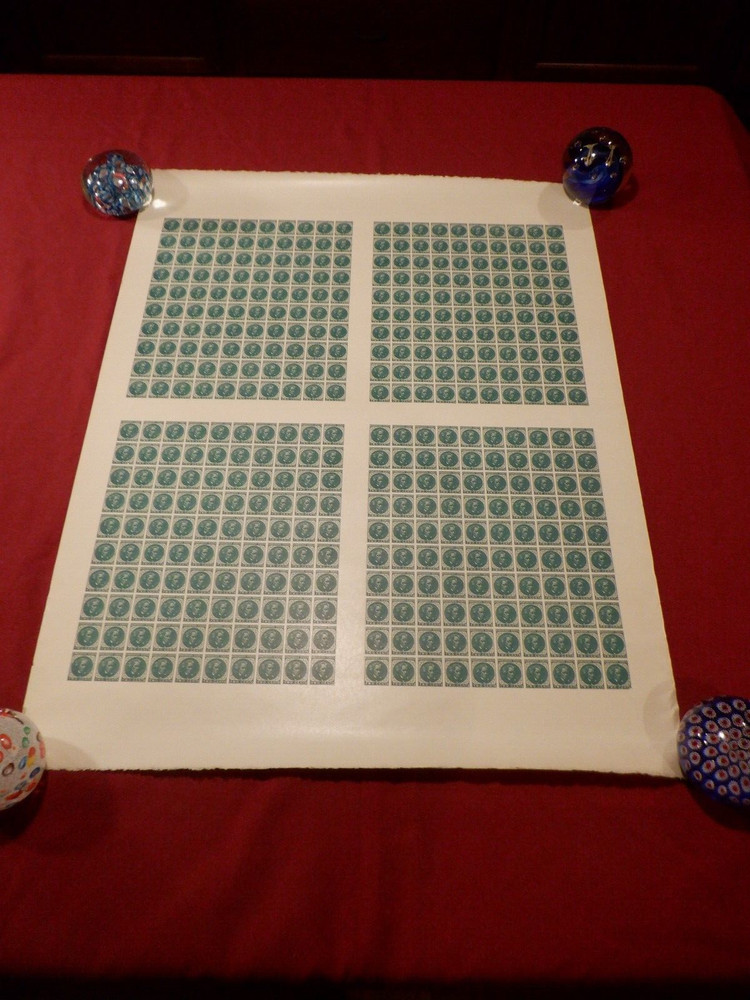 Sheet-400 Confederate #14 Unofficial Printing Dietz #CSAU-1 1926 - Ivory Vellum