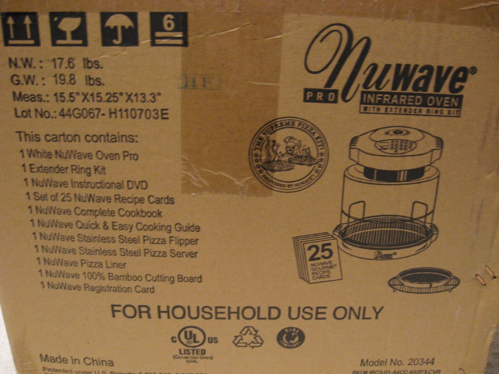 NuWave PRO Infared Oven w/Extender Ring Kit Model 20344