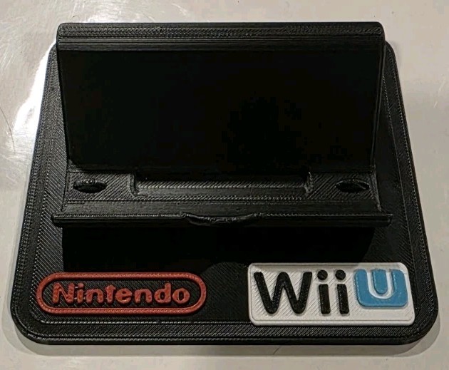 3D Printed Nintendo Wii U Game Pad Controller Display Stand Black