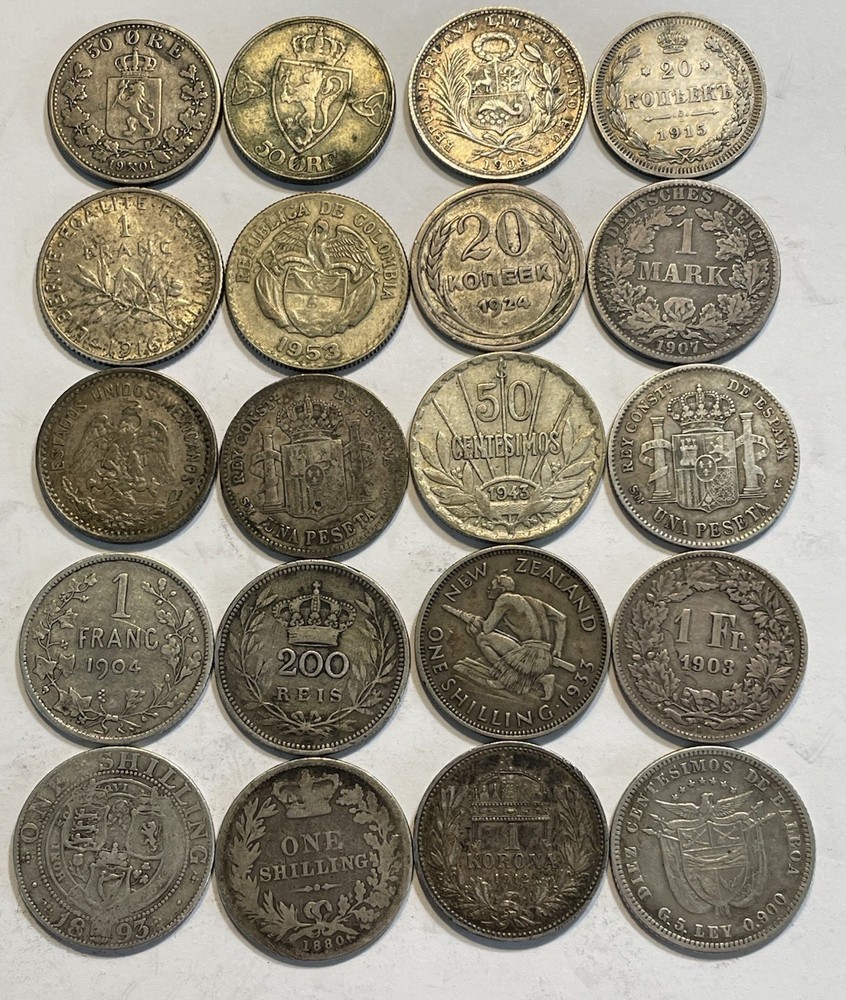 World Silver Coins - Lot 4
