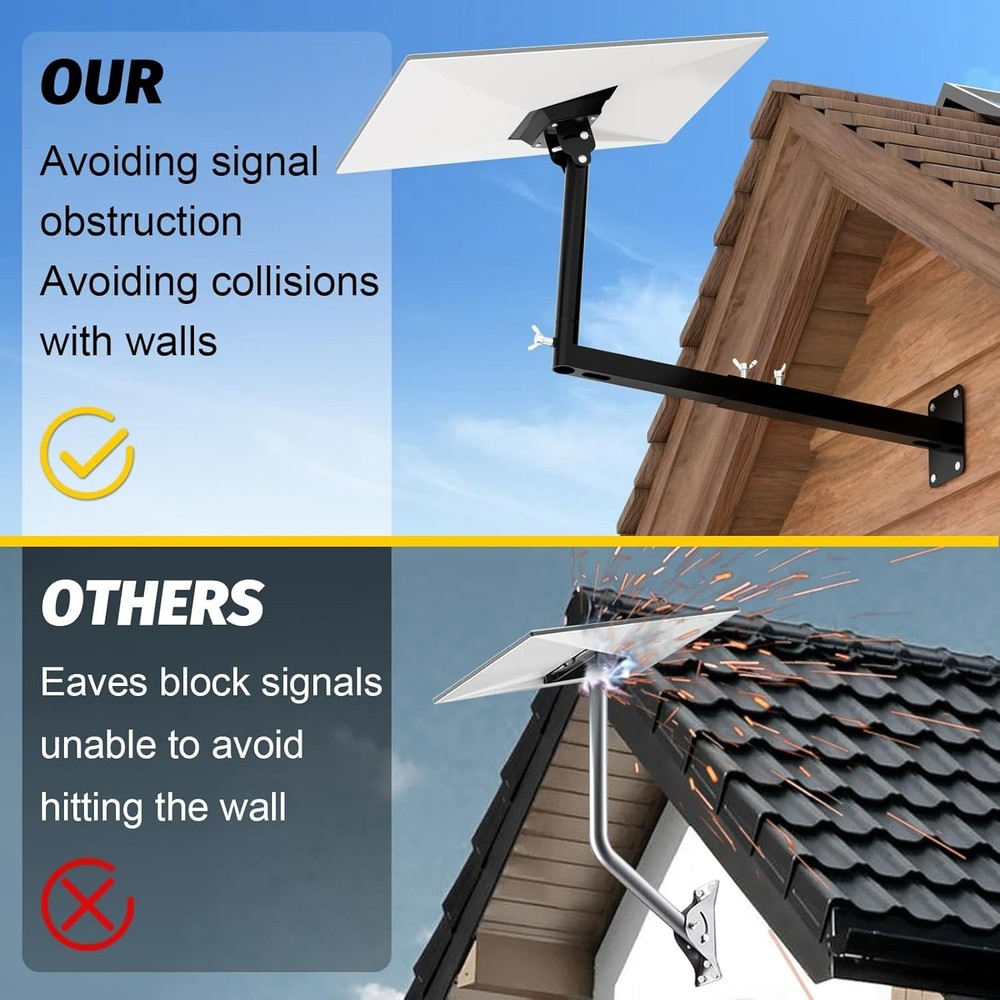 Versatile Starlink Gen 3 Wall Mount - Easy Installation & Optimal Viewing Angles