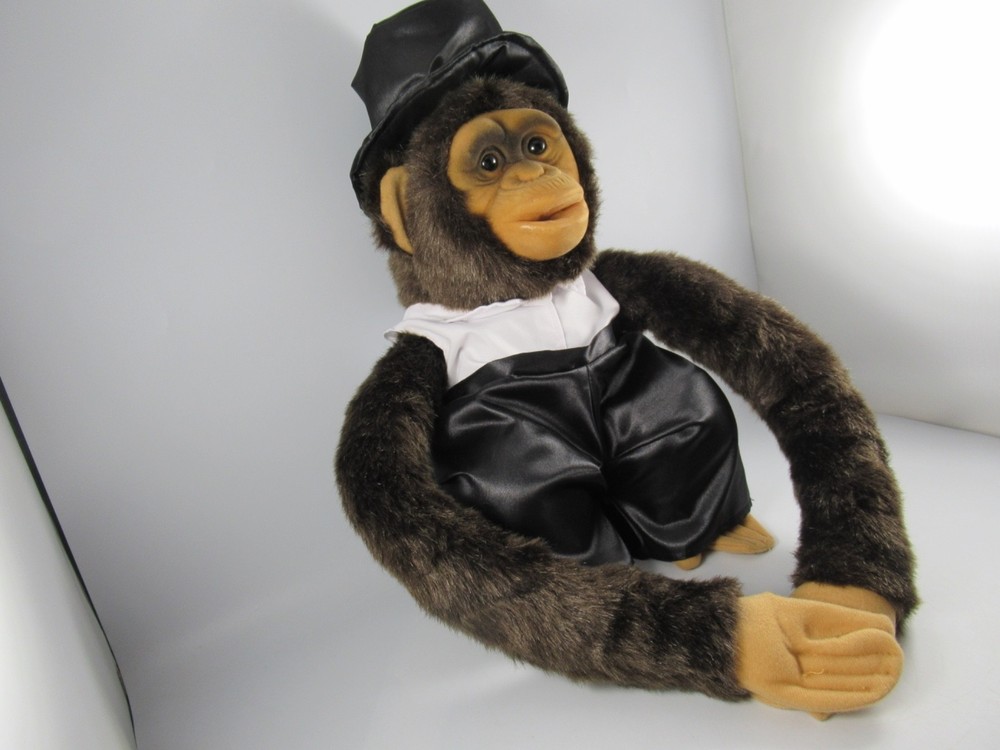 Ruhof Monkey Plush Puppet In Tuxedo 15" 2018