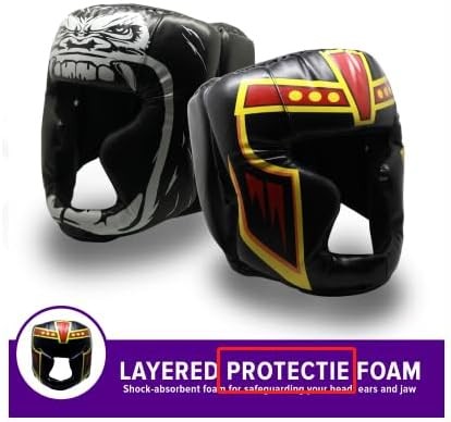 TRAINED Boxing Headgear Black S/L Use for MMA Training Large,