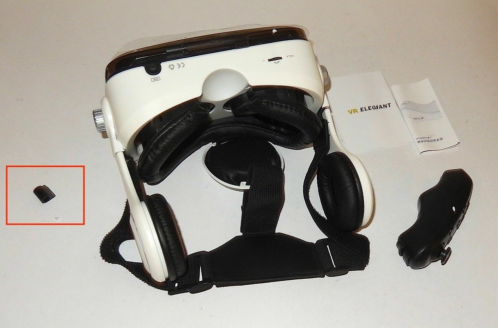 ELEGIANT 3D VR Headset Glasses Virtual Reality Headset (HINGE BROKEN)(SEE PIC)