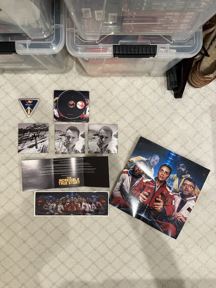 Logic The Incredible True Story Signed CD With Posters/Insert/Patch/Sticker