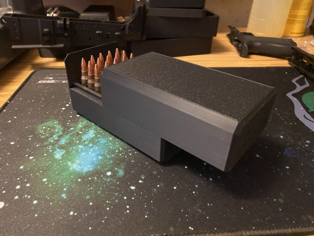 223/5.56 Ammo Box. Holds 50 rounds.