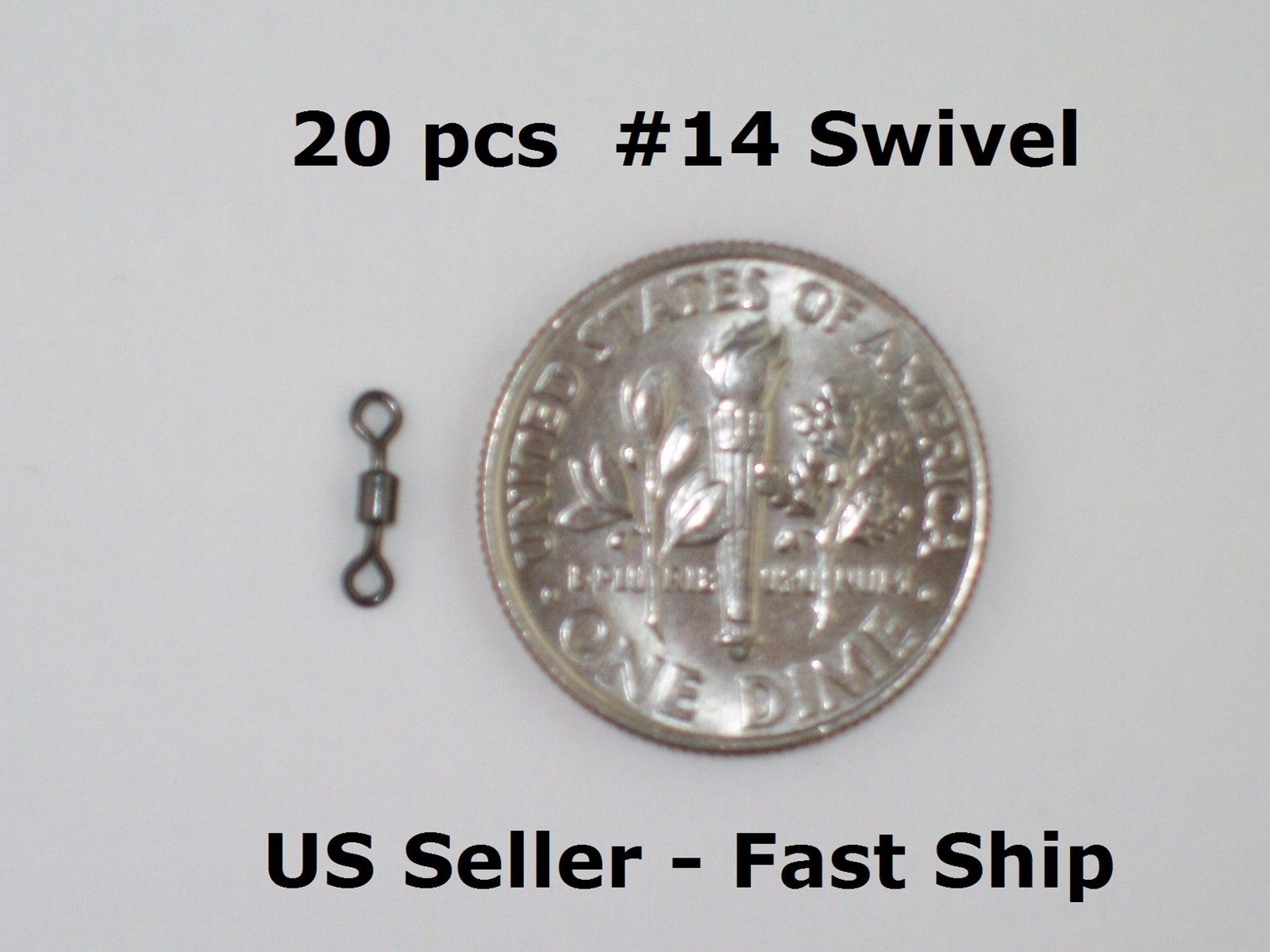 20 Premium #14 Leader Micro Mini Rolling Swivels Fly Fish or Finesse +FREE SHIP