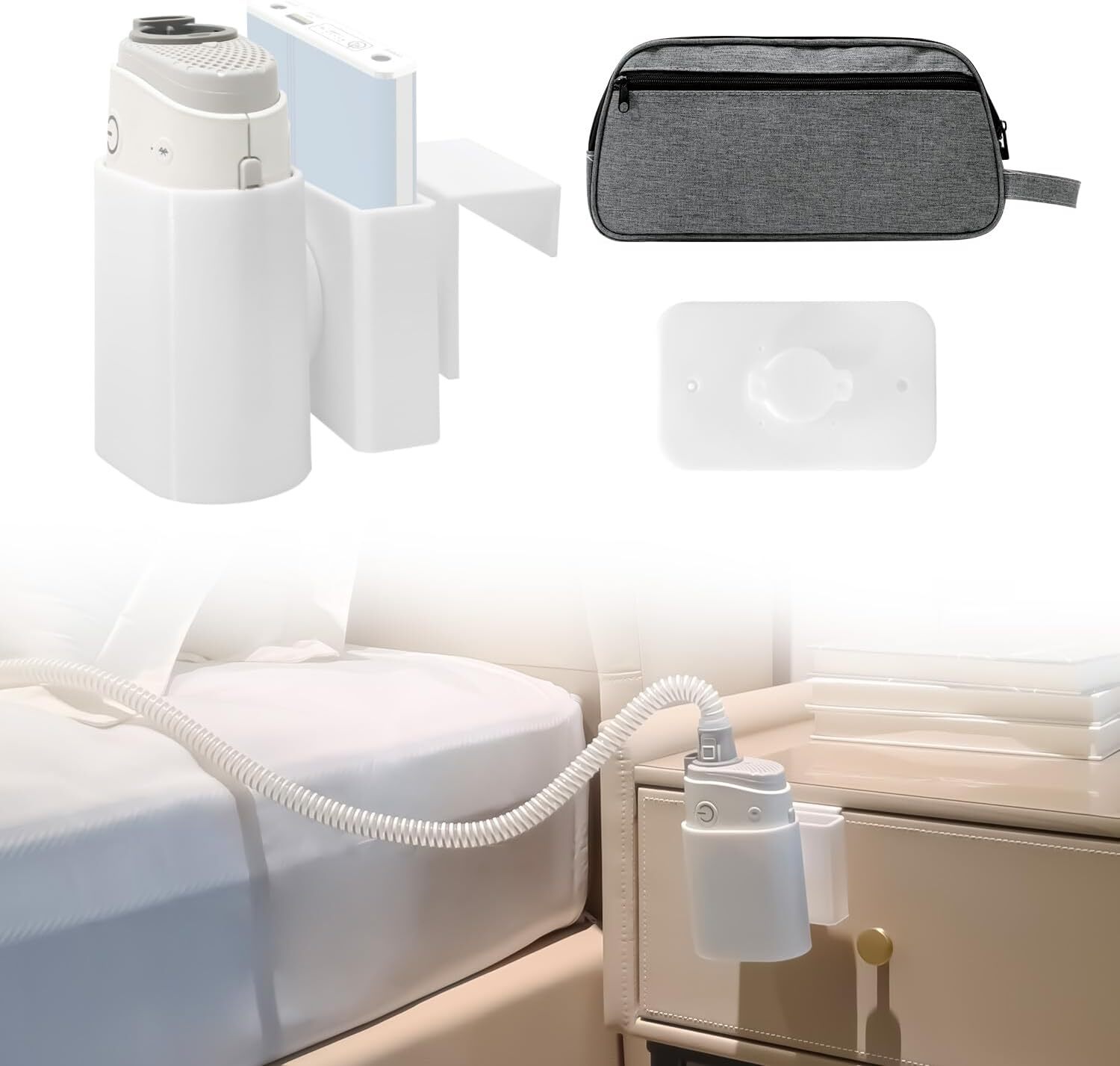 Cpap AirMini Mount Kit for Air Mini-with Travel Storage Bag,Wall Mount Stand...