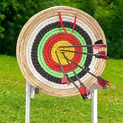 DOSTYLE Traditional Three Layer Solid Straw Round Archery Bow Targets Hunting