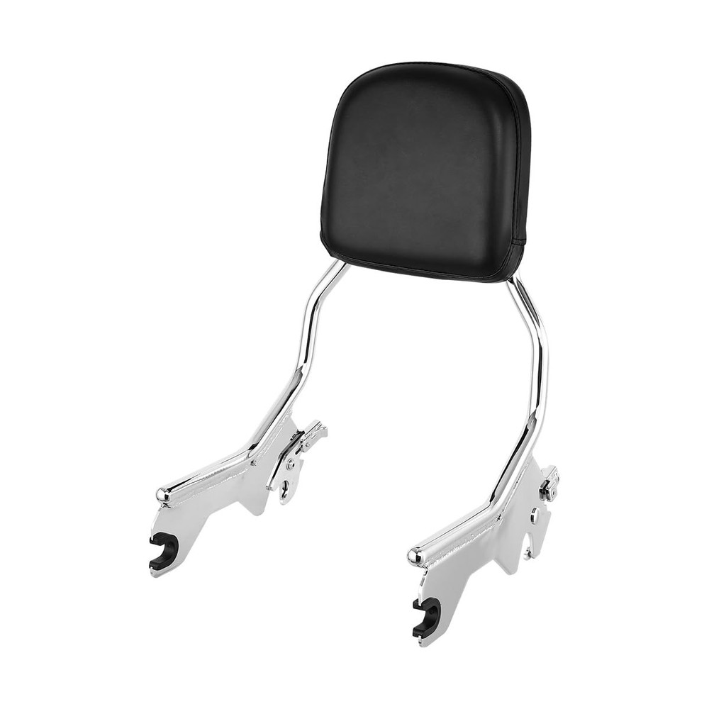 Quick-Release Sissy Bar w Backrest Pad for Softail 18-Later Chrome