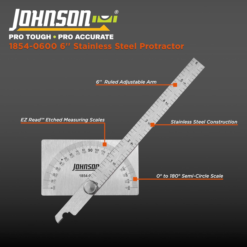 6" Stainless Steel Protractor