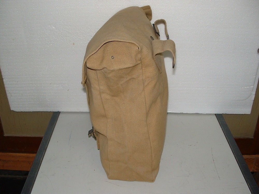 British 37 Pattern Large Pack in Khaki Canvas dated 1953, includes "L" STRAPS