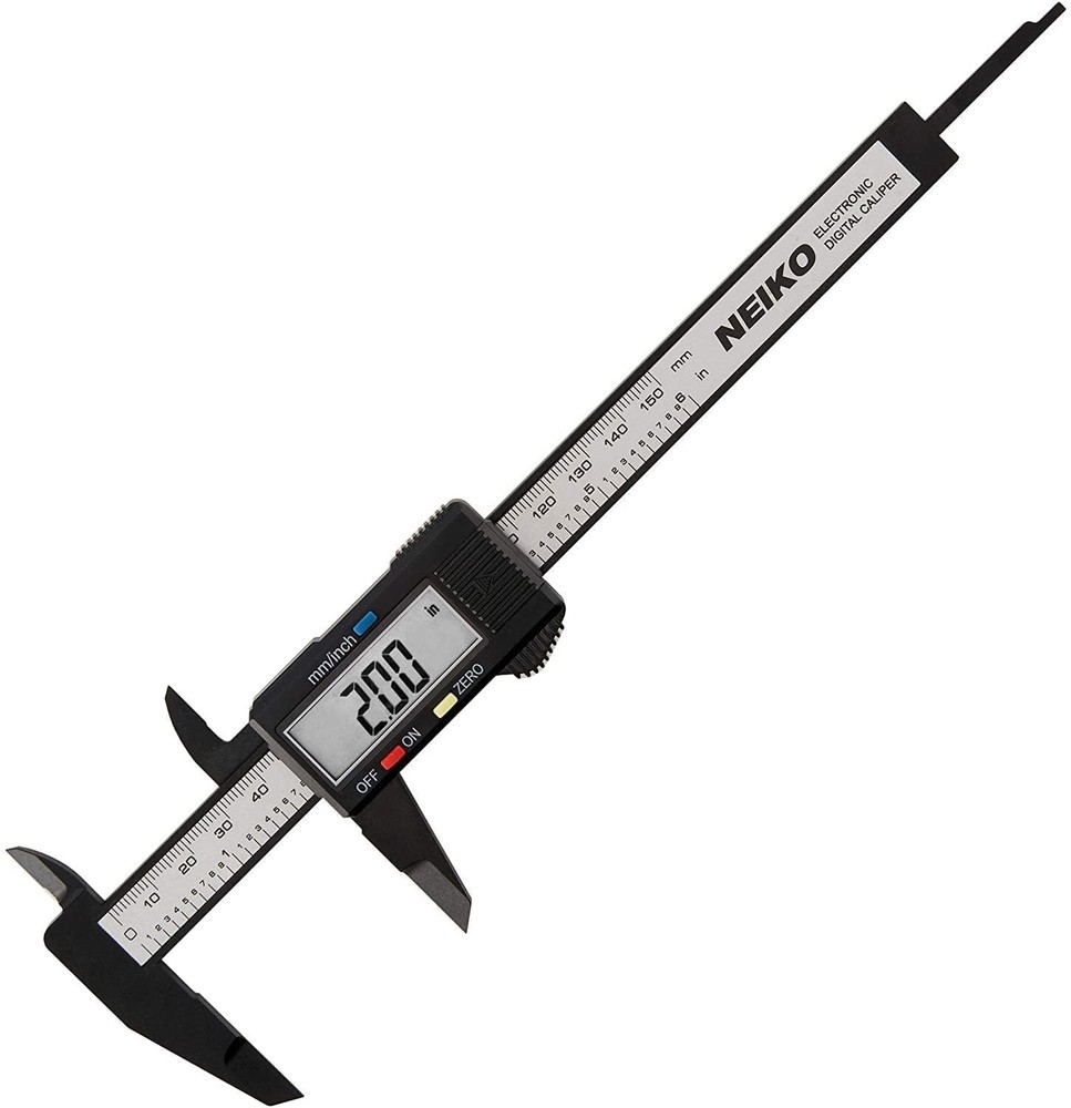 Precision 6” Digital Caliper with Zero Setting & Extra Battery Included