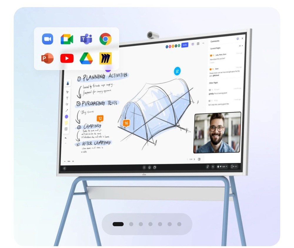 Smart Board 75 4K Interactive Whiteboard Wireless Projection Multi Touch
