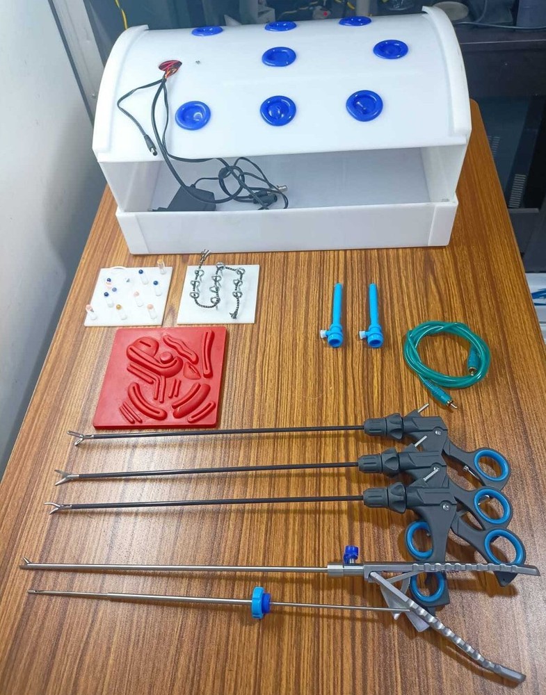 Laparoscopic Virtual Endotrainer Rectangular Shape with 5 Basic Training Set