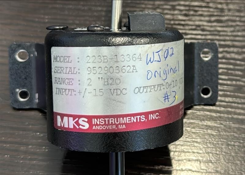 MKS 223B-13364 Transducer Differnetial Pressure Manometer Range 2 INH2O Input -1