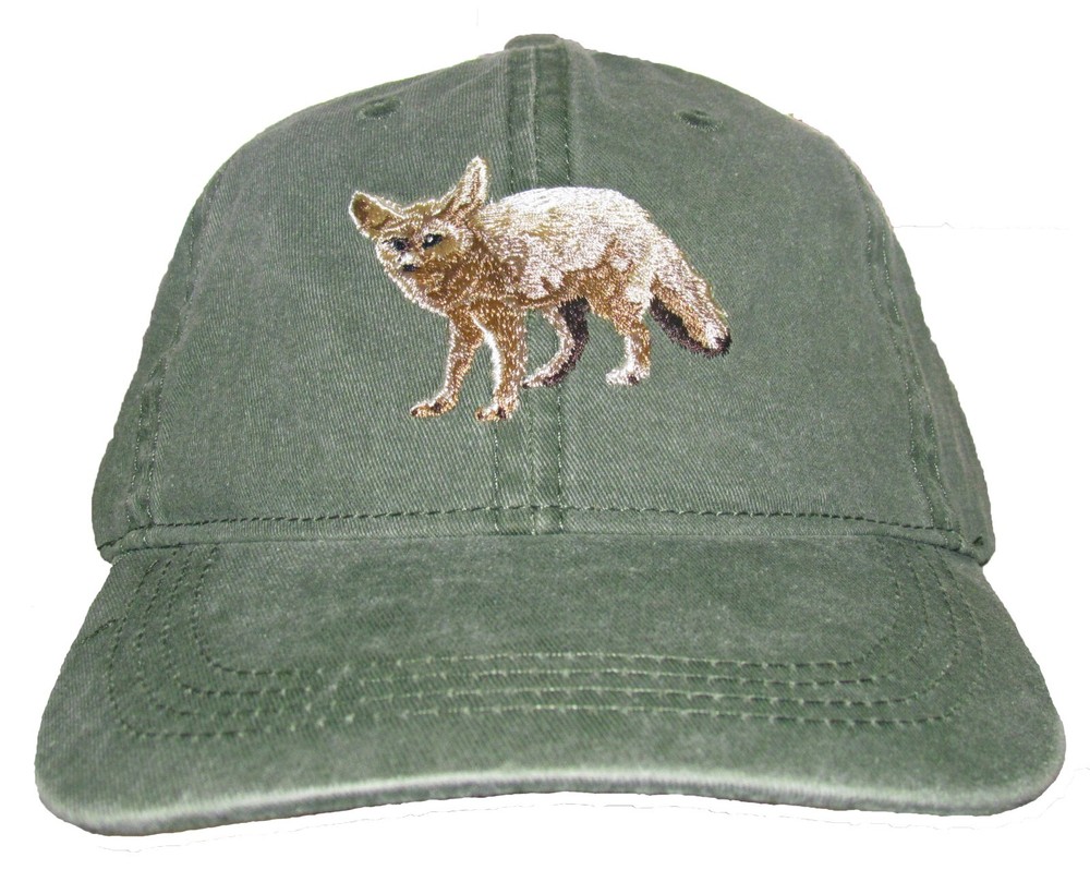 Fennec Fox Embroidered Cotton Cap NEW