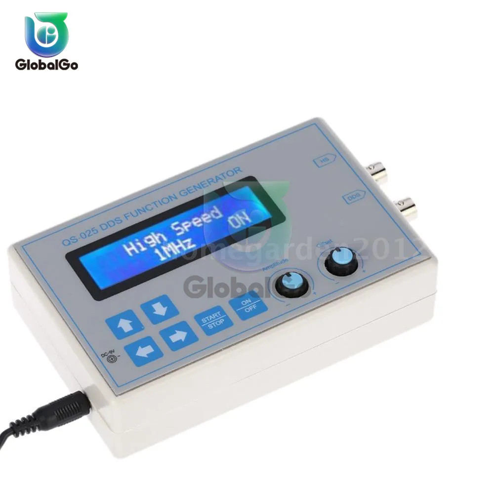 1-65534HZ DC 9V LCD Display Digital DDS Function Signal Generator Module