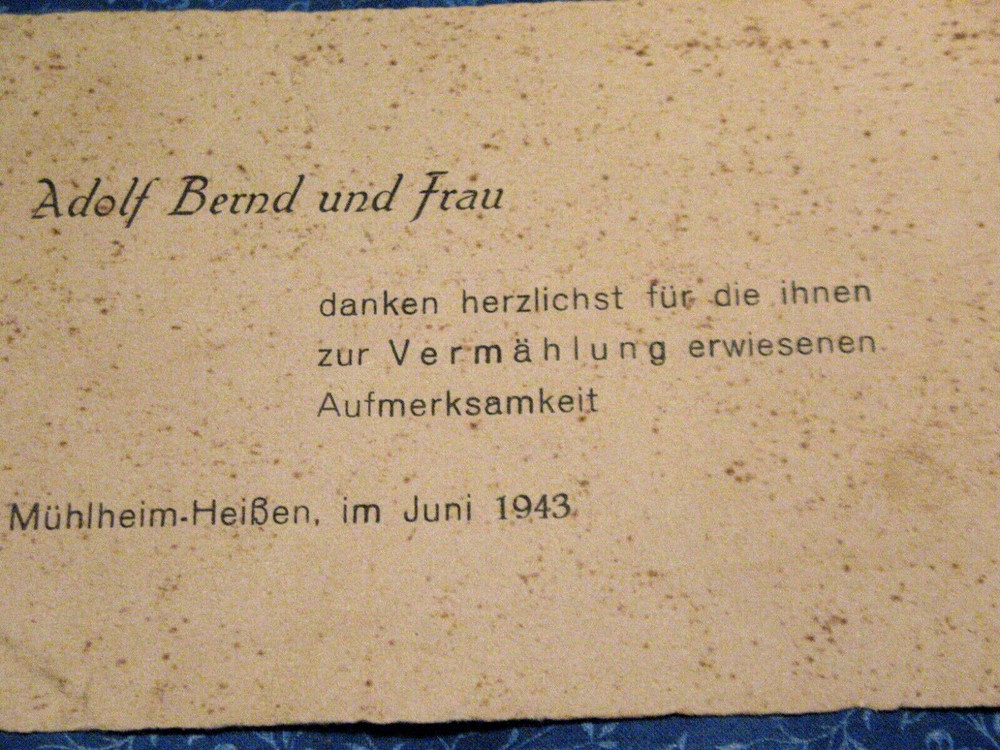 WW 11 War German Map Case Makers Name Printed Extra Nice Original Condition