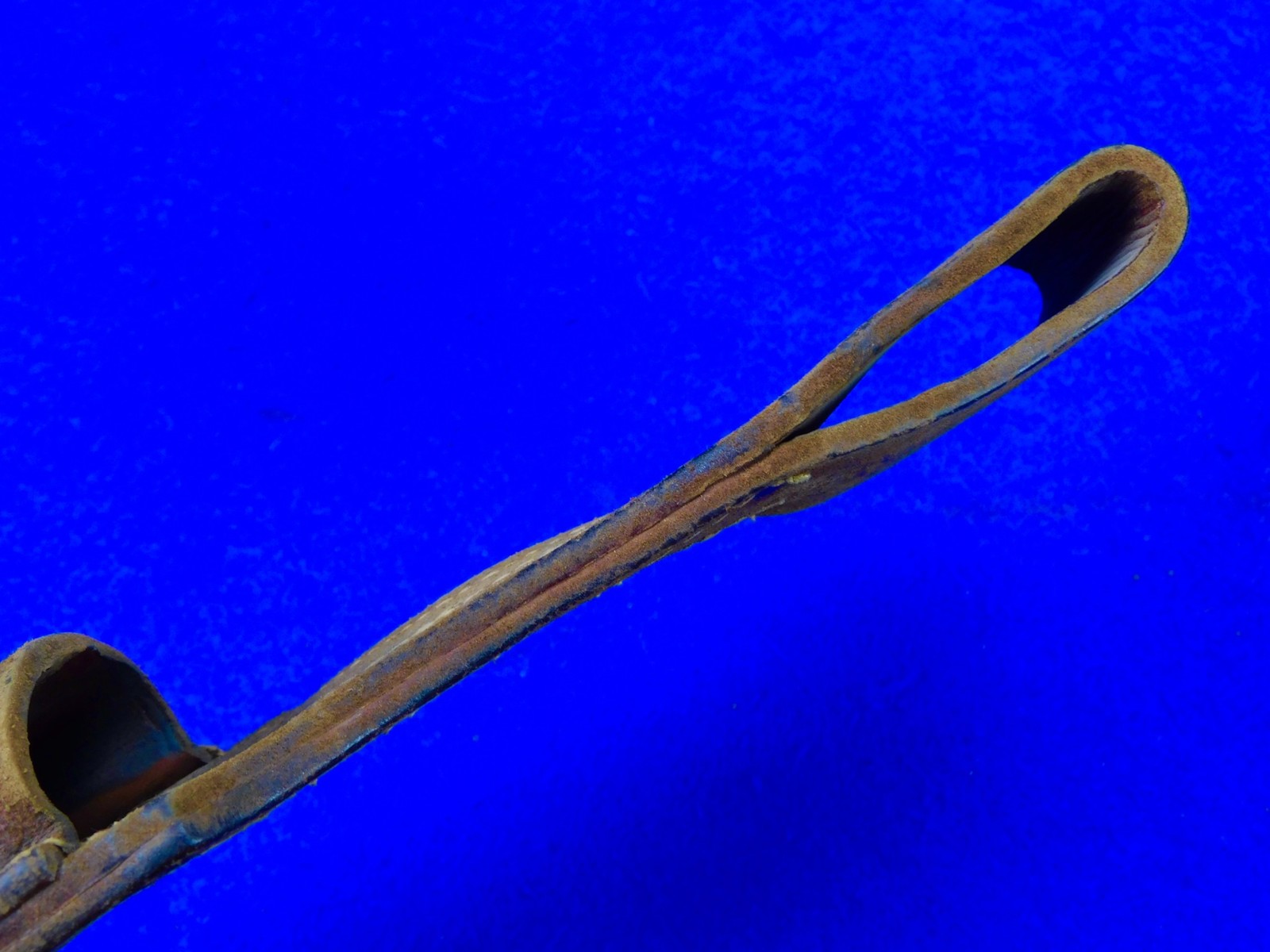 German Germany WW1 Mauser K98 Butcher Bayonet Maker Marked Leather Frog