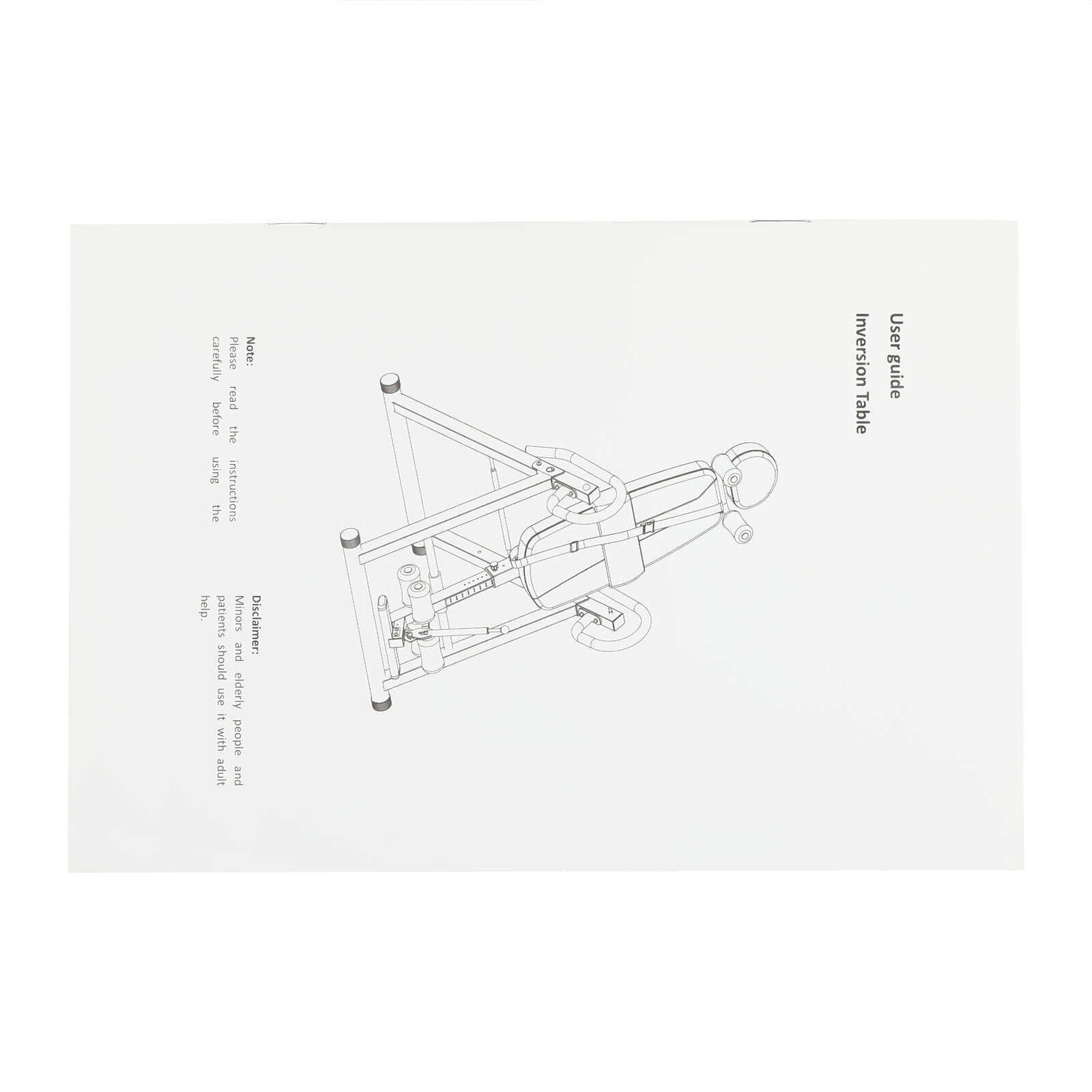 Gravity Inversion Table Foldable Stretcher Inverter Machine Gym Fitness 330LBS