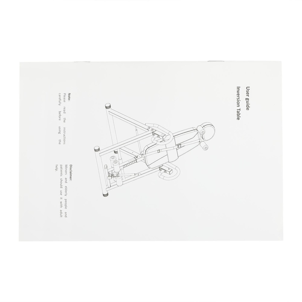 Inversion Table 330 Lbs Capacity Strength Training Inversion Bench W/ Safe Belt