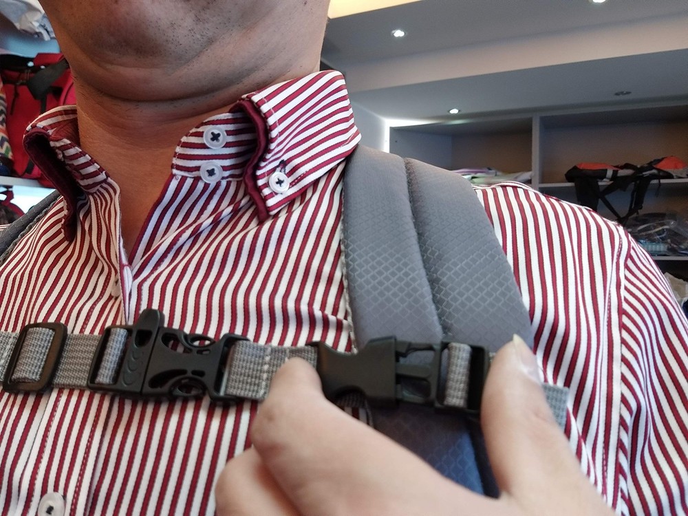 Backpack Chest Strap- Nylon - Adjustable Universal (Grey)