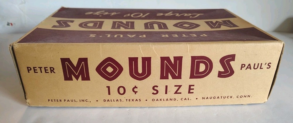 Peter Paul’s Mounds 24 $.10 Packages Empty Box