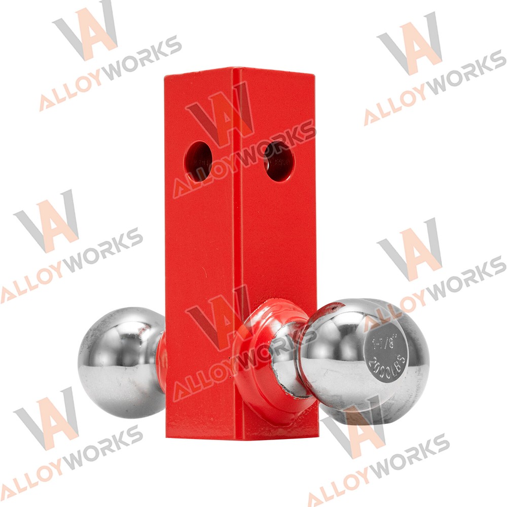 3 Way Adjustable Tri Ball 2" Solid Receiver Raise Drop Vertical Triple Tow Hitch
