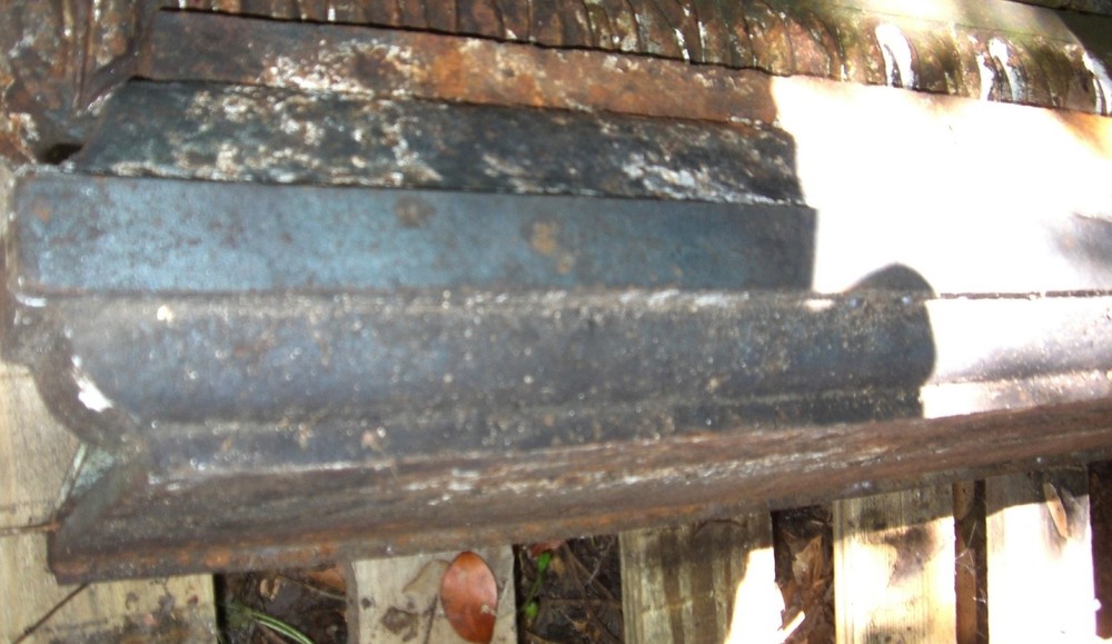 Vintage pediment cornice cast iron Lintel Architectural (6 available)