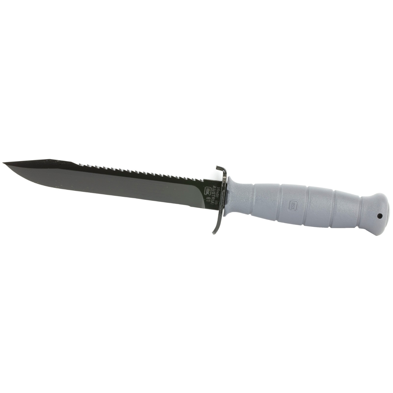 GLOCK OEM Field Fixed Blade Survival Knife with Saw & Sheath - Gray (KG039180)