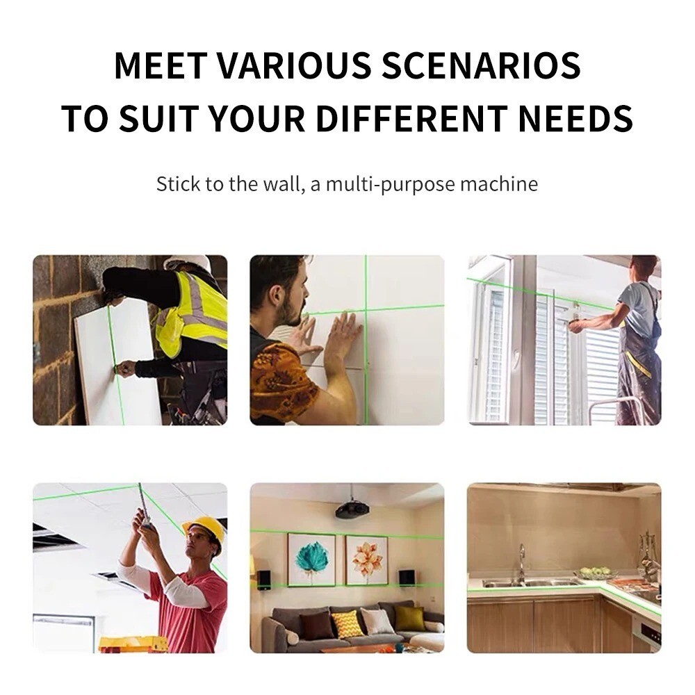 4D 16 Lines Green Beam 360° Self-leveling Laser - Laser Level Tool