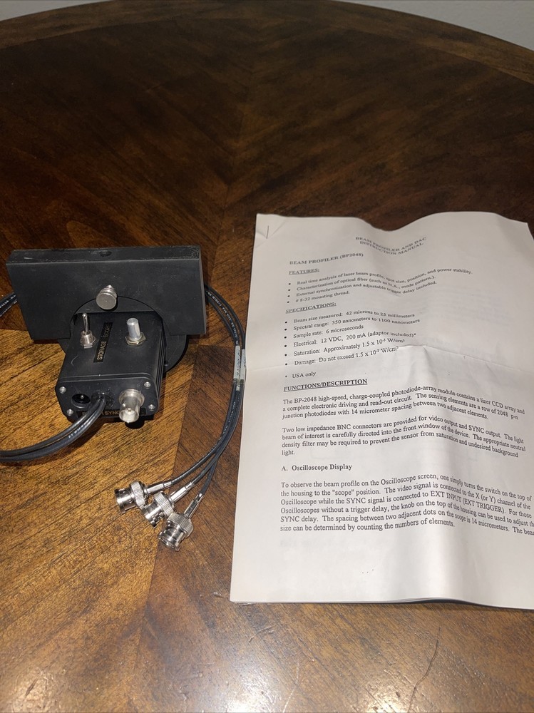 UniDate beam profiler bp2048