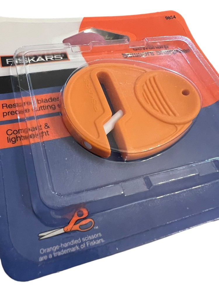 Fiskars Sewsharp Sharpener Orange New In Package Scissor Sharpens
