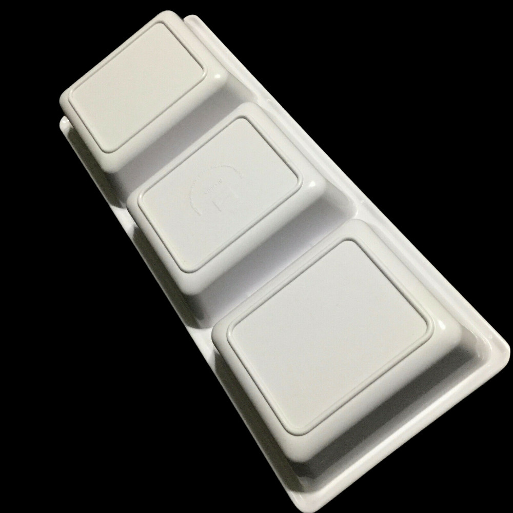 Precidio Snack Serving Tray Divided Sections Modern Abstract Squares Multicolor