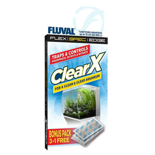 FLUVAL CLEARX MEDIA INSERT - 4 PACK - CONTROLS PHOSPHATE, NITRITE AND NITRATE