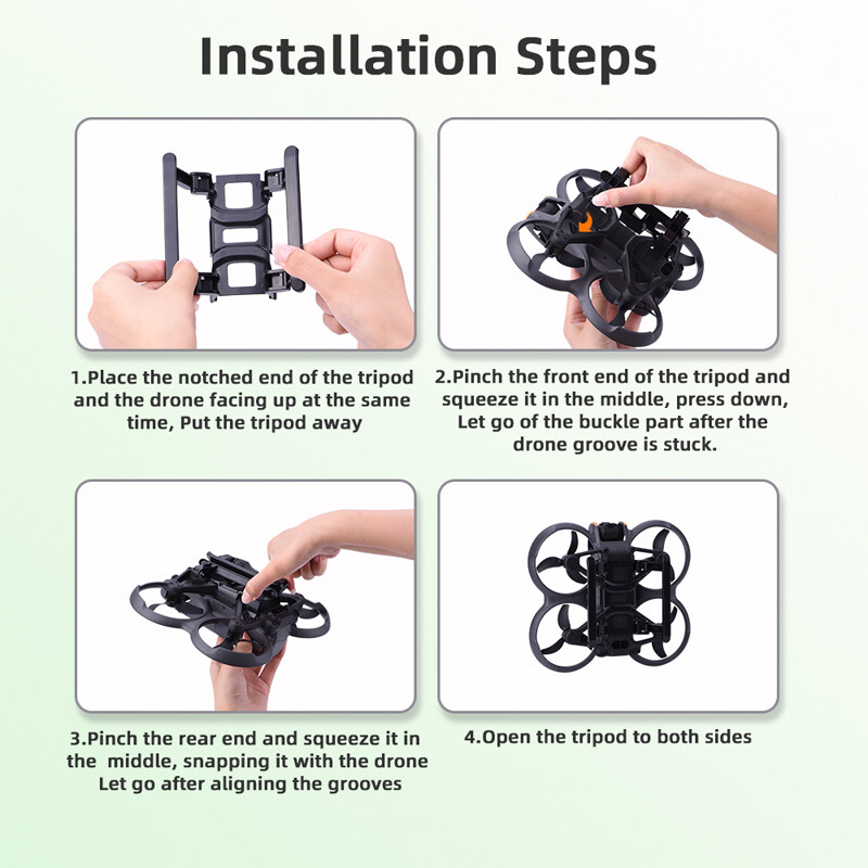 Foldable Sled Landing Gear Landing Protector Bracket Accessory For DJI AVATA 2