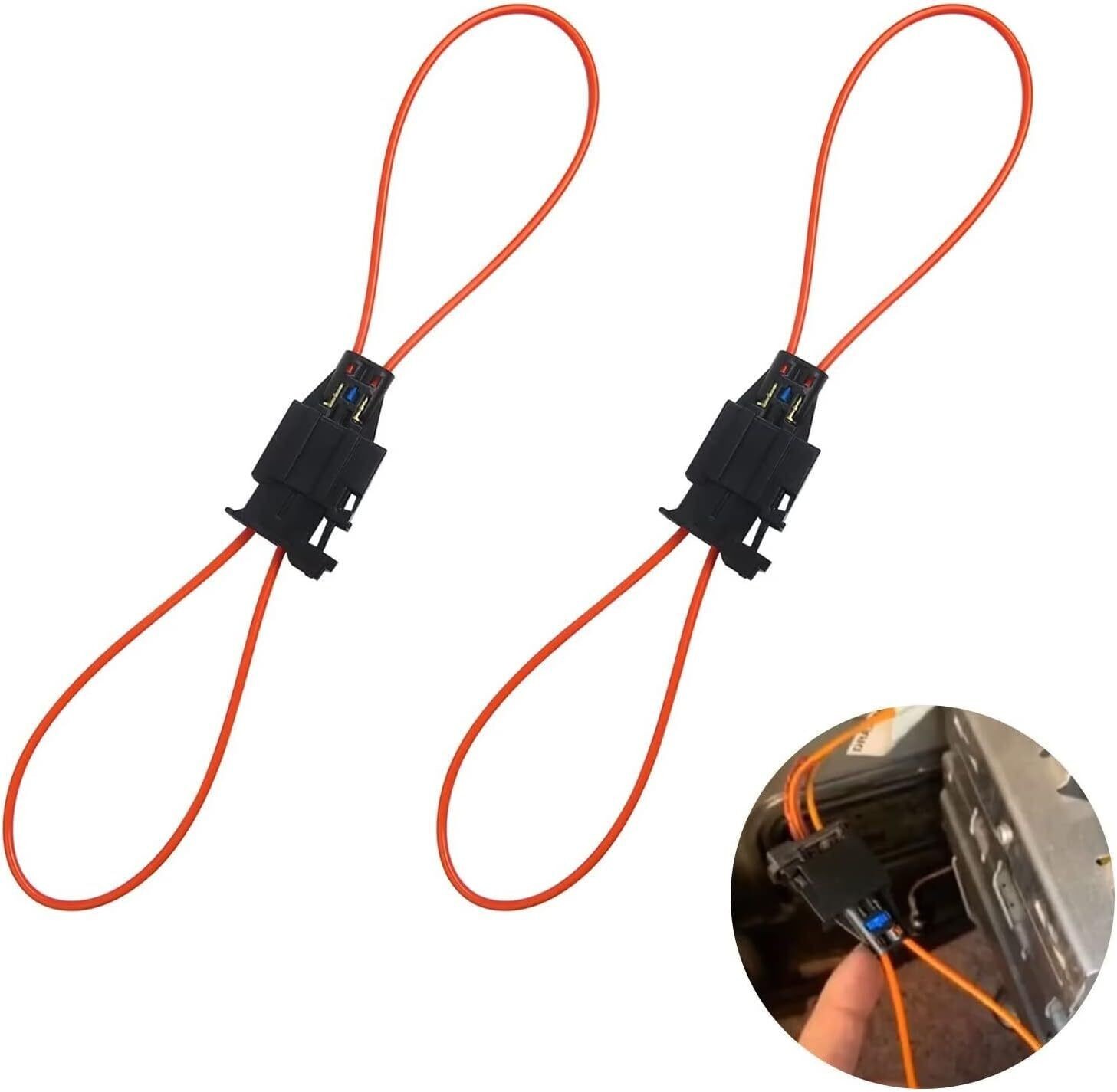 4PCS Fiber MOST Optical Optic Loop Bypass Male&Female Adapter Cable 1-1355426-1