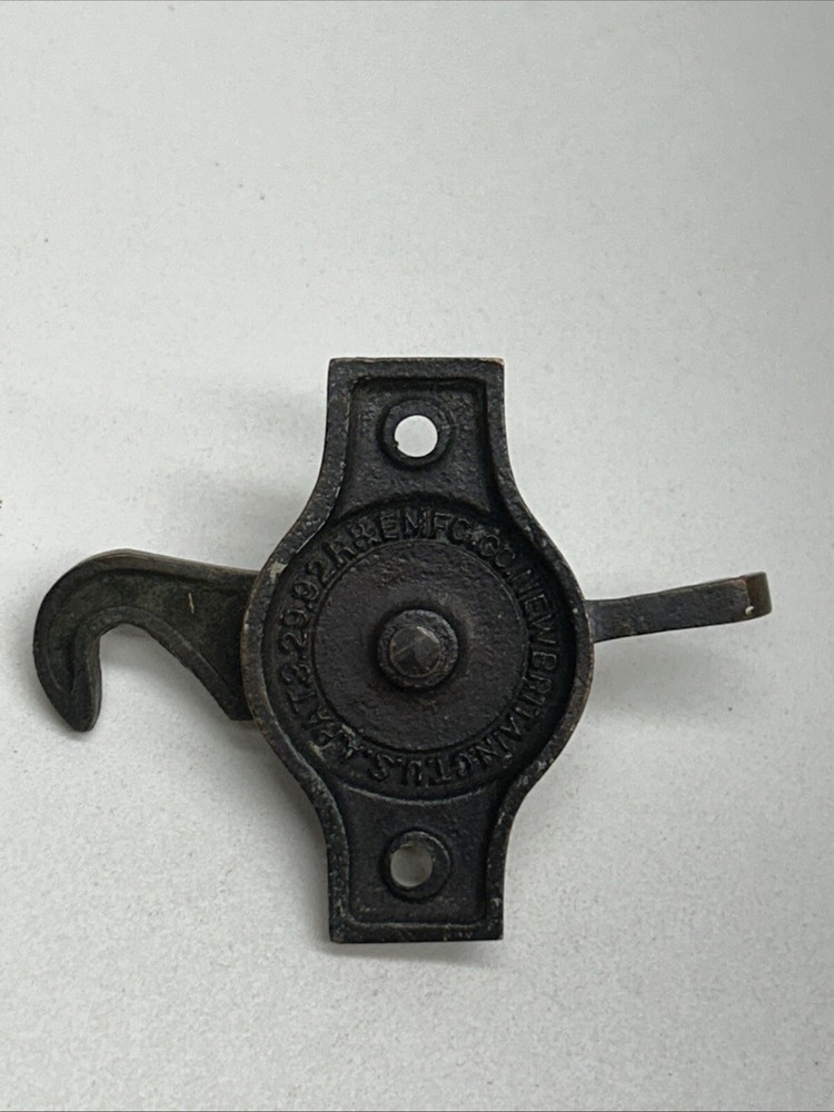 Antique R & E Bronze Window Sash Lock