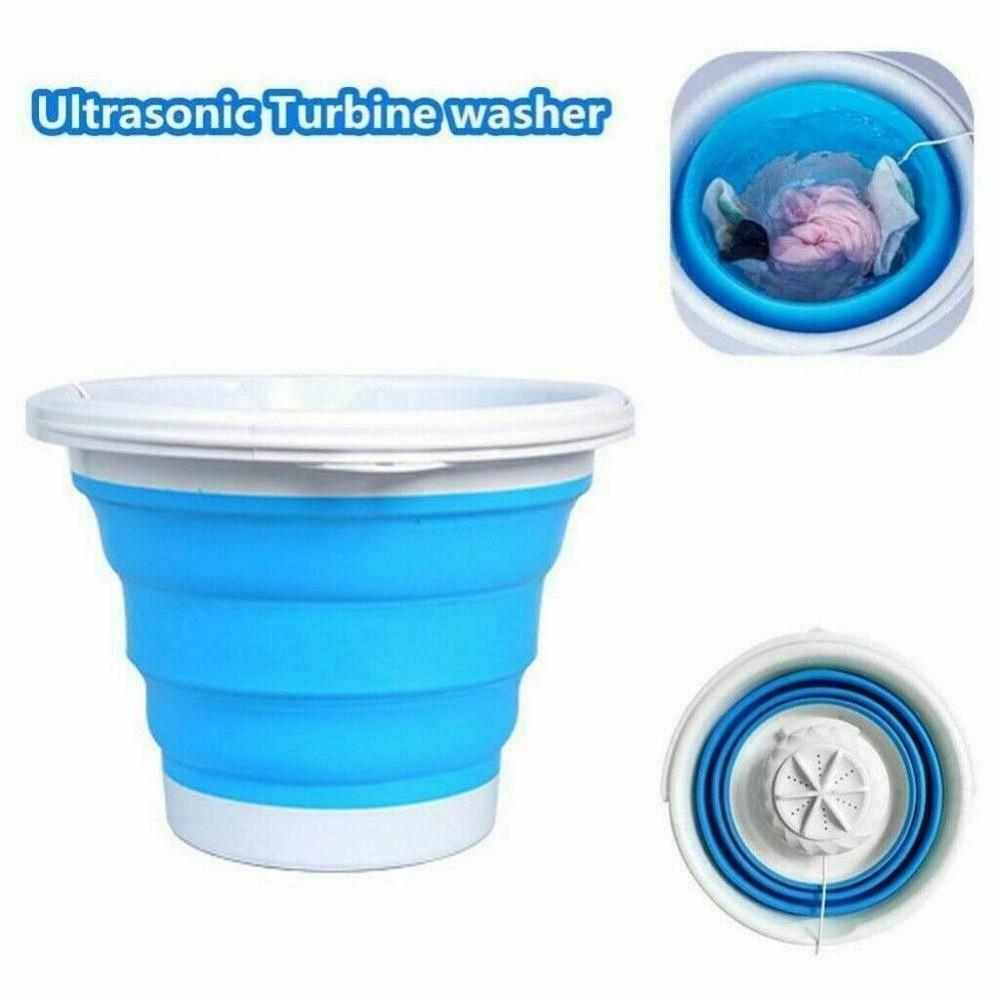 Bucket Type Folding Mini Portable Laundry Machine Clothes Washing Machine