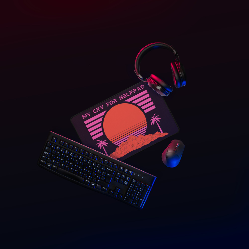 Cry for Helppad – Retro Meltdown Mousepad