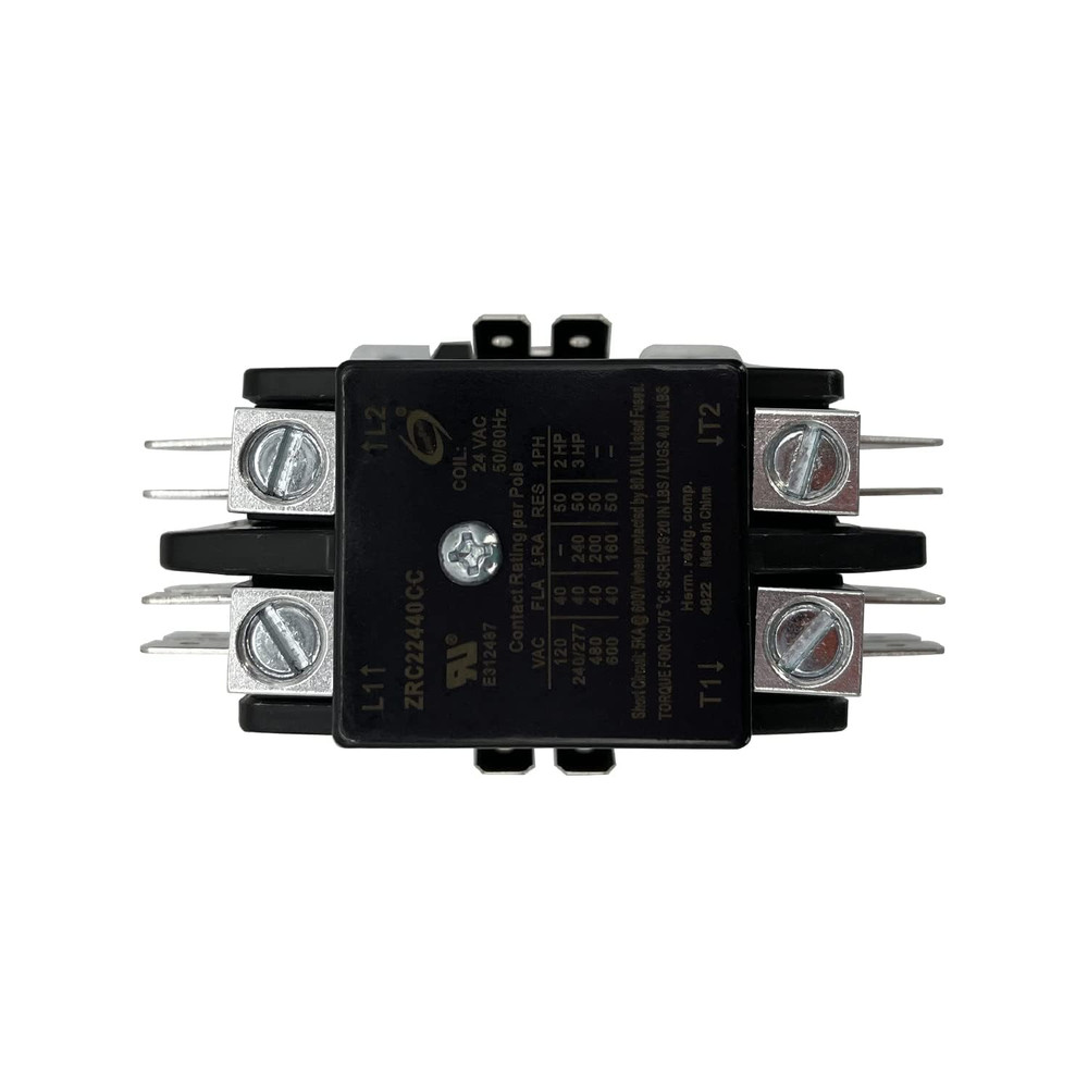 2 Pole 40 Amp 24V Coil Definite Purpose Air Conditioner Contactor, Compressor