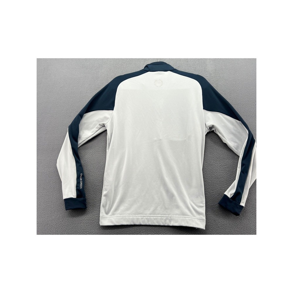 Galvin Green Pullover Mens Medium 1/4 Zip Golf Navy White Performance