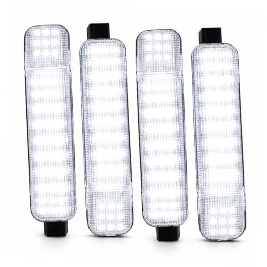 LED Interior Door Panel Courtesy Light White Compatible with 4 PCS White