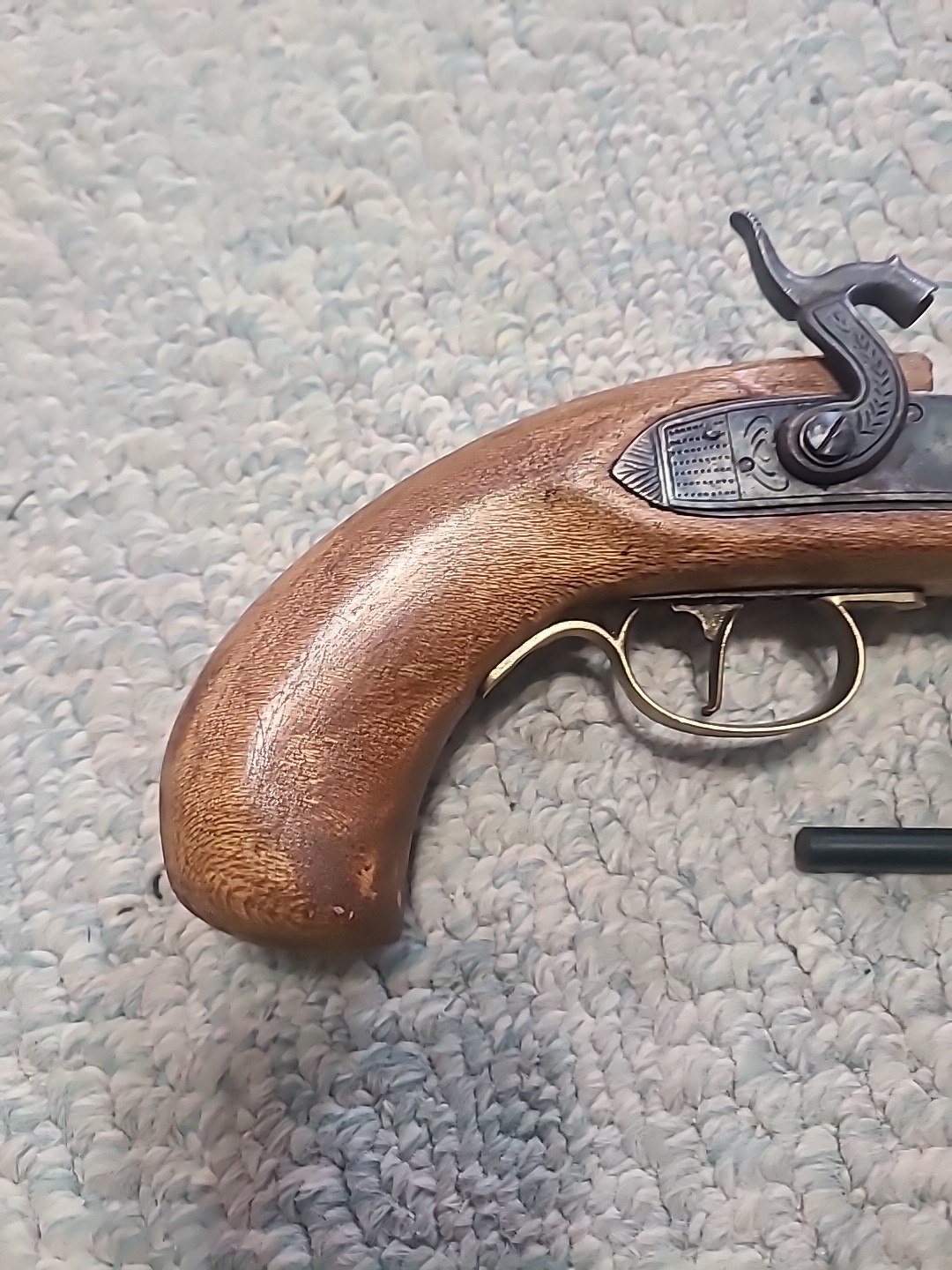 Black Powder Cva Kentucky Pistol Stock Lock Trigger Trigger Guard Thimbles