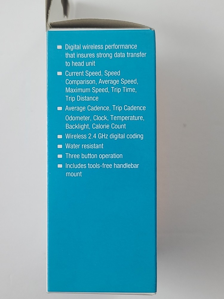 Miniac Double Wireless Computer CC-317 Speed Cadence 17 Functions White