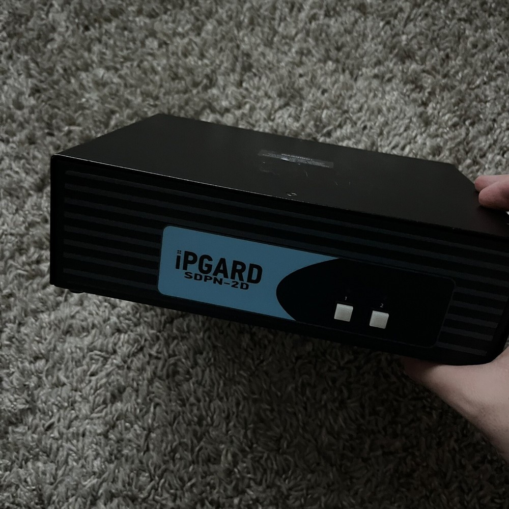 IPGard SDPN-2D 2-Port Dual-Head 4K DisplayPort KVM Switch UNTESTED!
