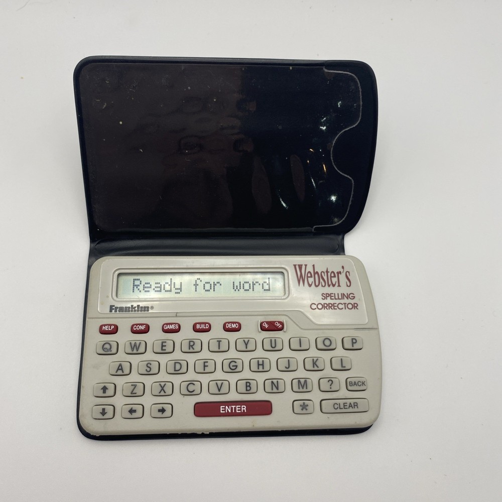 Franklin Webster’s Spelling Corrector NCS-100 With Case. Pocket Size