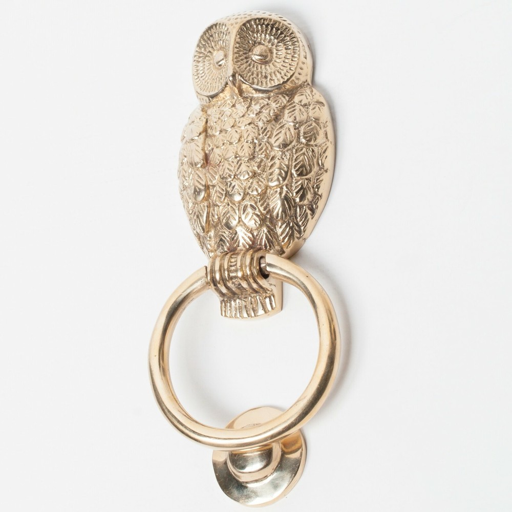 Classical Solid Brass Owl Door Knocker Country Style