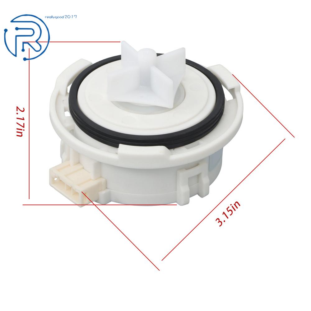 Dishwasher Drain Pump Motor Assembly EAU62043401 EAU60710801 Replacement 22V DC